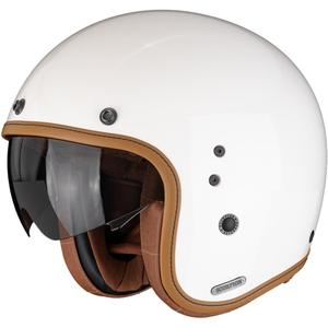 Color crema para casco de motocicleta abierto Scorpion Belfast II Luxe