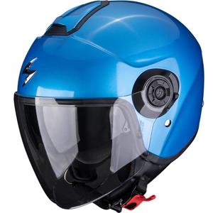 Casco de moto abierto Scorpion EXO-CITY II Solid azul metalizado