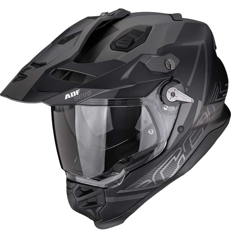 Casco de enduro Scorpion ADF-9000 Air Summit negro mate-plata