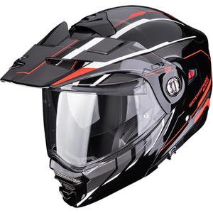 Casco de moto Enduro Scorpion ADX-2 Walt negro-plata-rojo