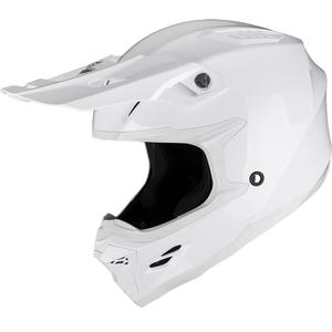 Casco de motocross Scorpion SMX-10 Solid blanco