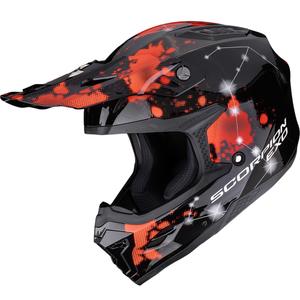 Casco de motocross Scorpion SMX-10 Vibe negro-rojo