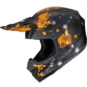 Casco de motocross Scorpion SMX-10 Vibe negro mate-naranja