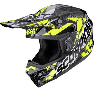 Casco de motocross Scorpion SMX-10 Gasoline negro-amarillo