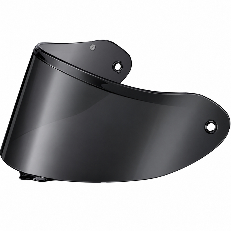 Visera para cascos de motocicleta ZED XD1 con preparación para lámina FogCity, color humo oscuro.