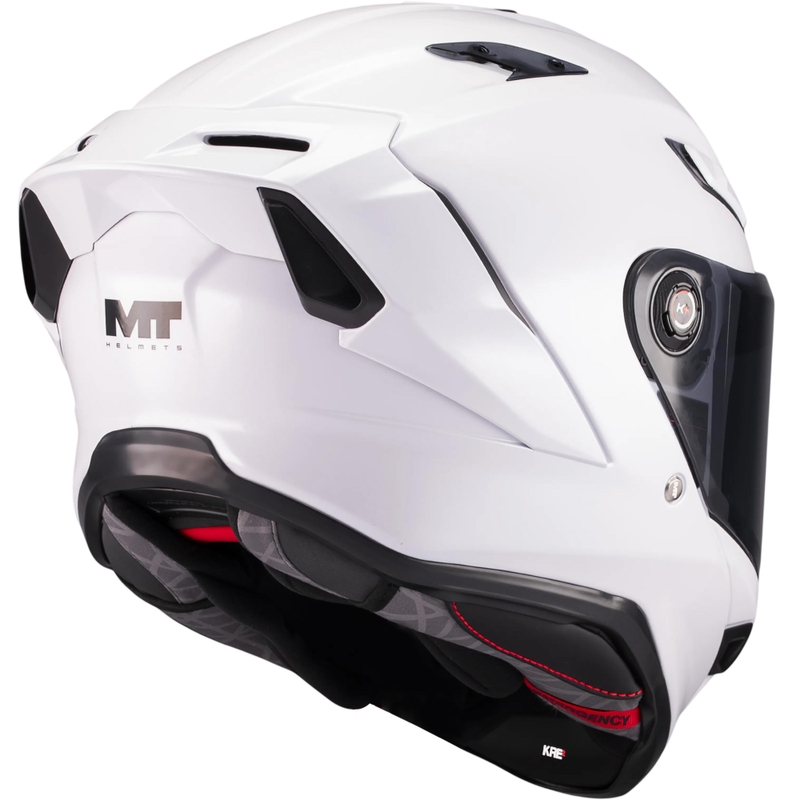 Casco integral de moto MT KRE 2 Pure A0 blanco