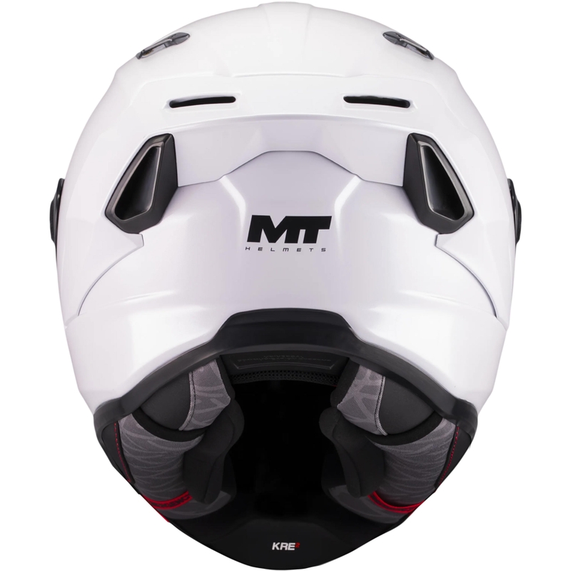 Casco integral de moto MT KRE 2 Pure A0 blanco