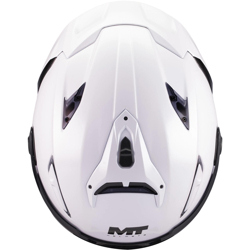 Casco integral de moto MT KRE 2 Pure A0 blanco