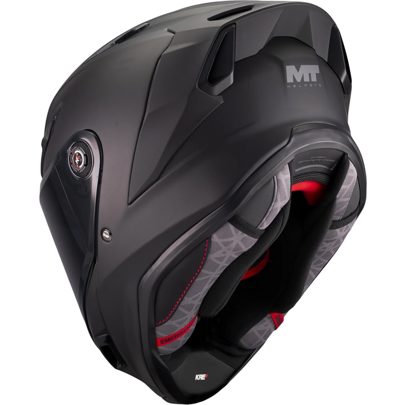 Casco integral de moto MT KRE 2 Pure A1 negro mate