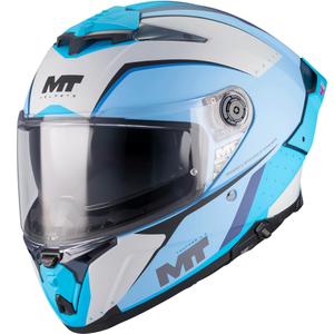 Casco integral de motocicleta MT Thunder 4 R SV Wind Tunnel C7 azul grisáceo mate