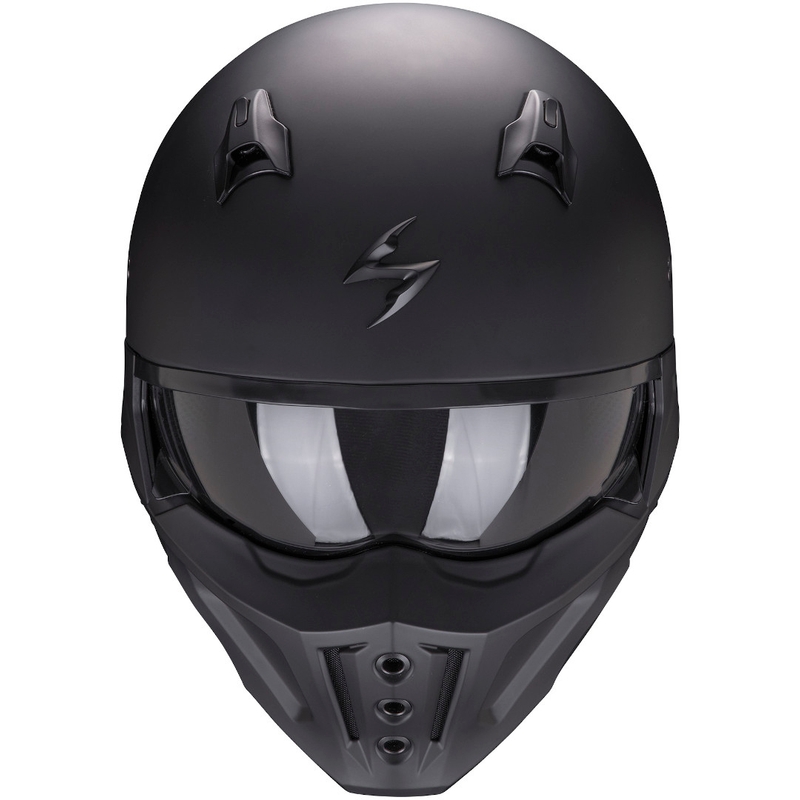 Otevřená přilba s maskou Scorpion COVERT-X Solid černá matná