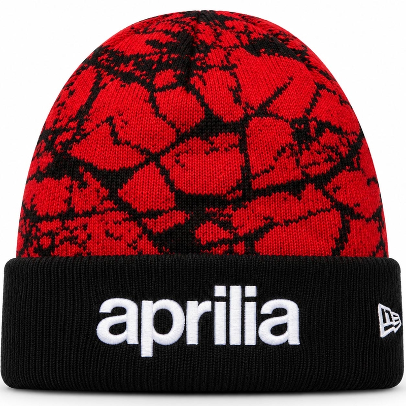 Gorra Aprilia Racing con logo rojo-negro