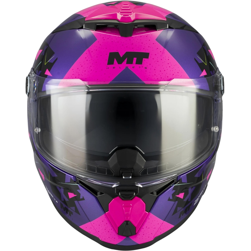 Casco integral de moto MT Thunder 4 R SV Fast C8 morado-rosa-negro