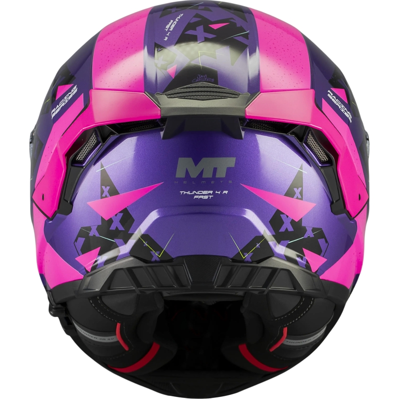 Casco integral de moto MT Thunder 4 R SV Fast C8 morado-rosa-negro