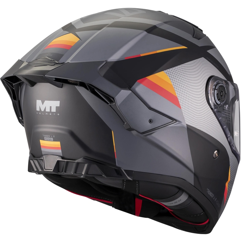 Casco integral de moto MT Thunder 4 R SV Highway B5 gris mate-negro