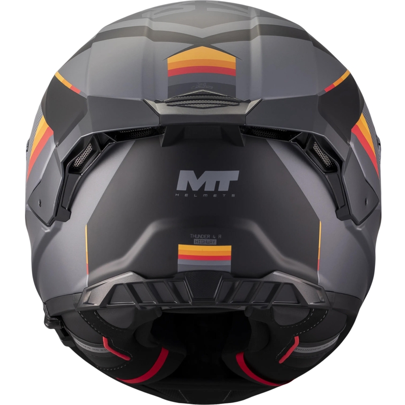 Casco integral de moto MT Thunder 4 R SV Highway B5 gris mate-negro