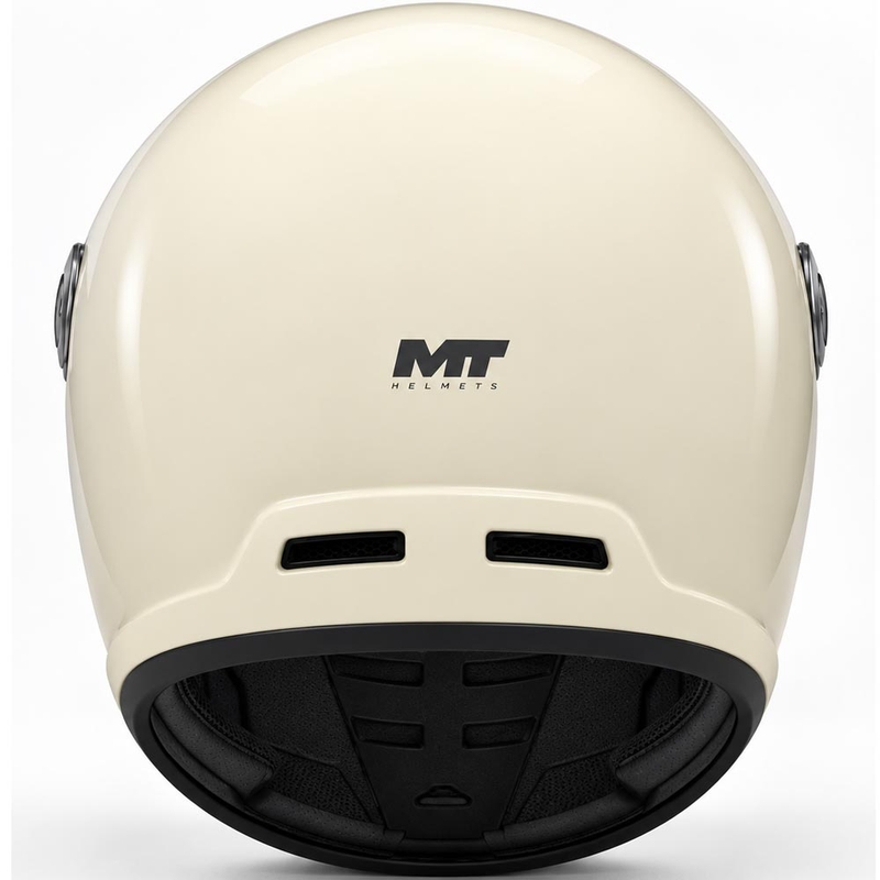Casco integral de motocicleta MT Jarama SV Pure A3 color crema