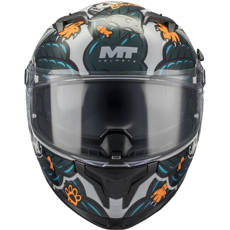 Casco integral de motocicleta MT Braker SV King A7 gris-azul