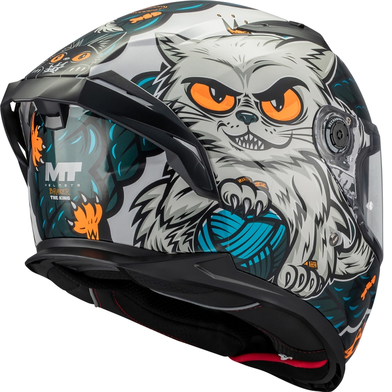 Casco integral de motocicleta MT Braker SV King A7 gris-azul
