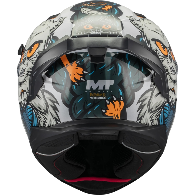 Casco integral de motocicleta MT Braker SV King A7 gris-azul