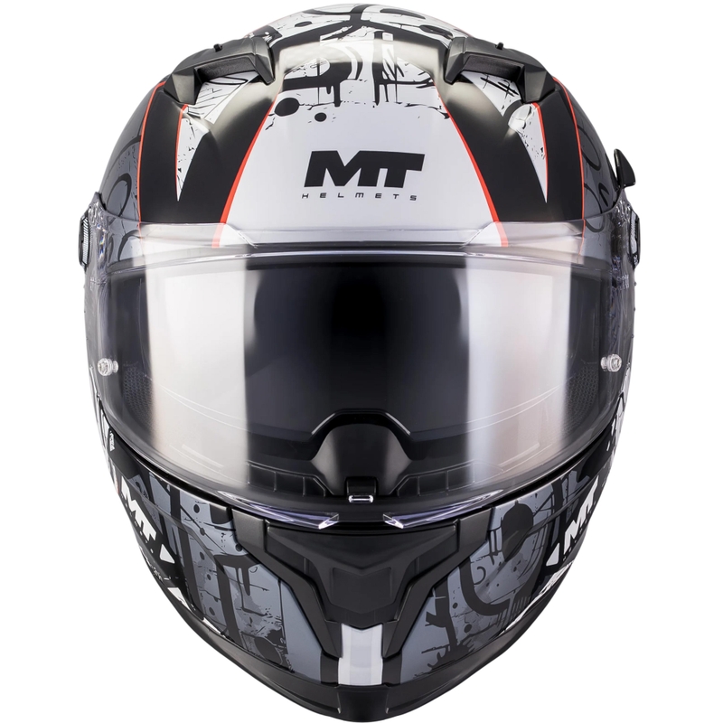Casco integral de motocicleta MT Braker SV Blackboard B0 negro-gris