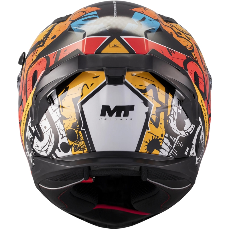 Casco integral de moto MT Braker SV Blackboard B5 negro-azul-rojo