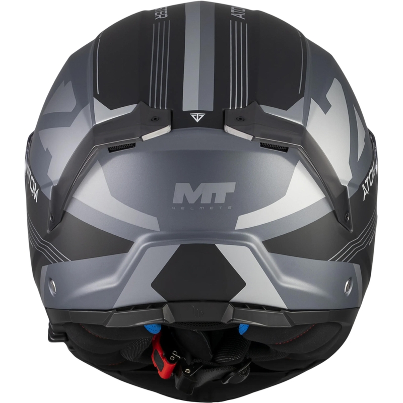 Casco de moto abatible MT Atom 2 SV Kaster C2 negro mate-gris