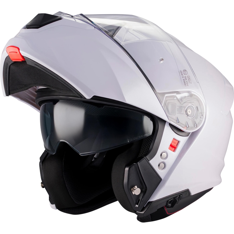 Casco de moto abatible MT Genesis R SV A0 blanco