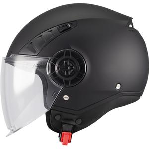Casco de moto abierto MT Aeris Pure A1 negro mate