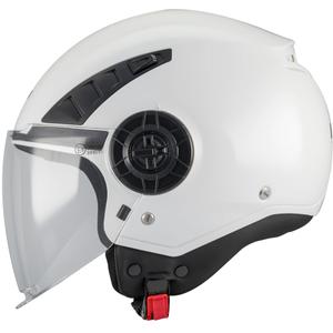 Casco de moto abierto MT Aeris Pure A1 blanco