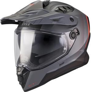 Casco de moto Enduro MT Track SV Nomad B25 negro mate-gris-rojo