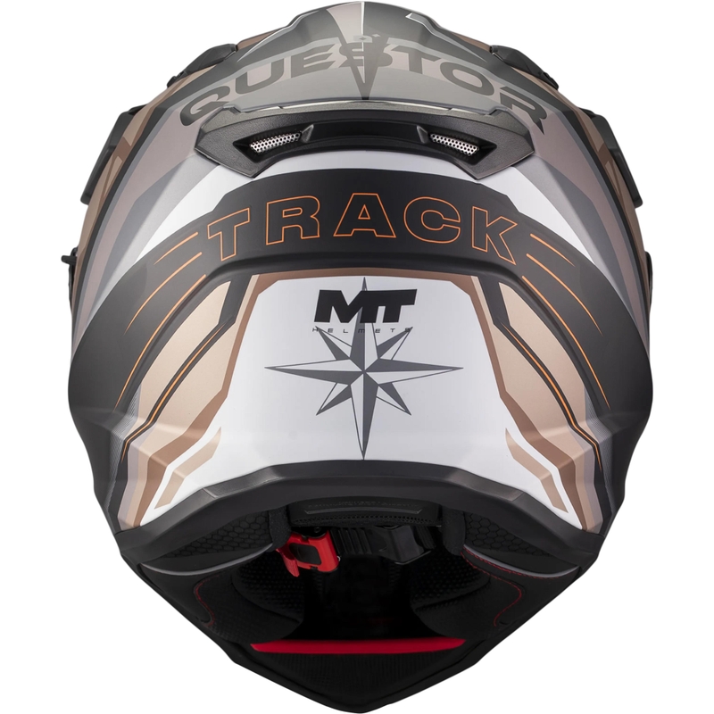Casco de moto Enduro MT Track SV Questor B9 negro mate-marrón