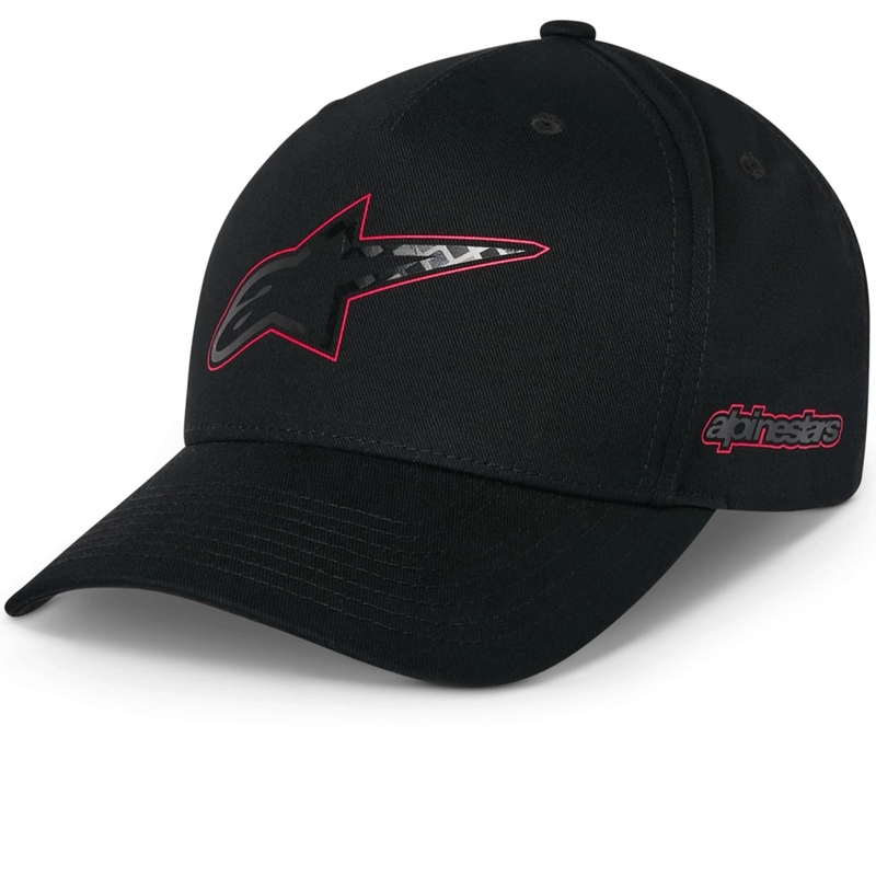 Gorra Alpinestars de fibra de carbono negra