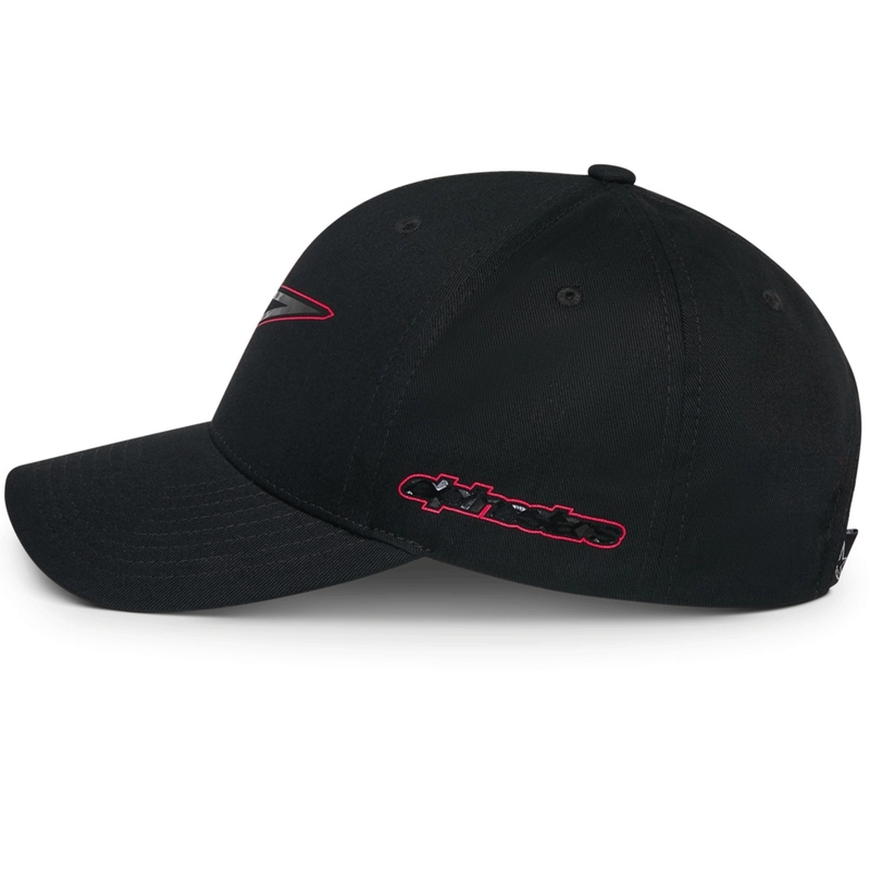 Gorra Alpinestars de fibra de carbono negra