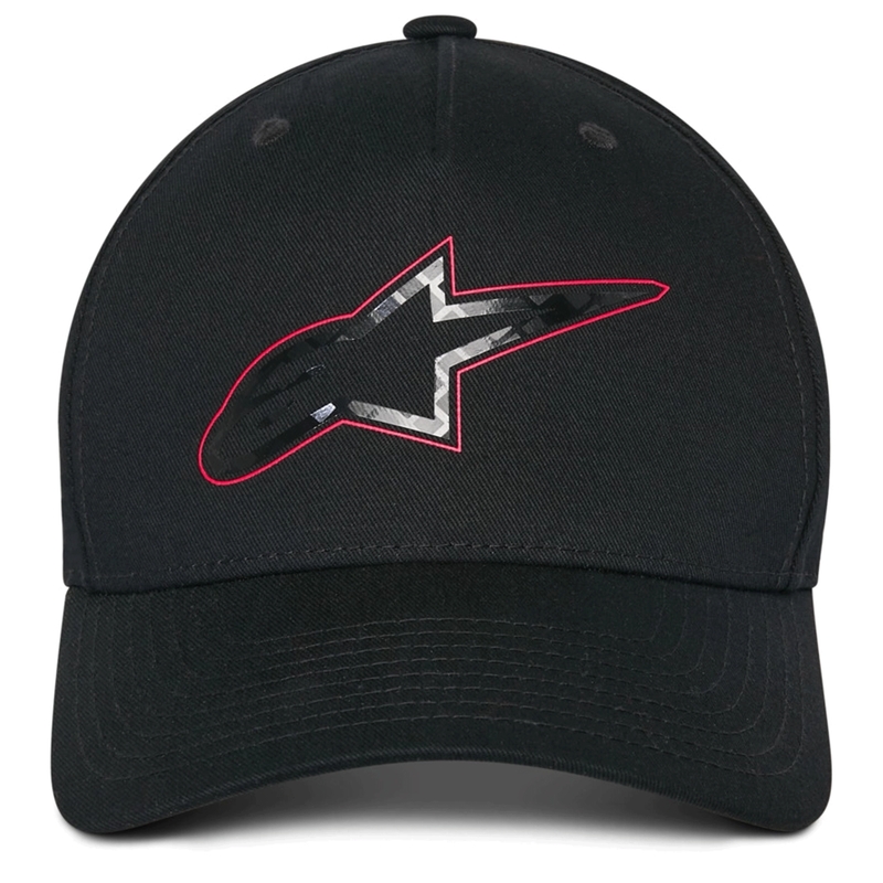 Gorra Alpinestars de fibra de carbono negra
