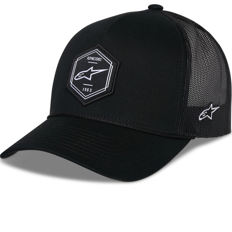 Gorra trucker Alpinestars Hexeon negra-negra