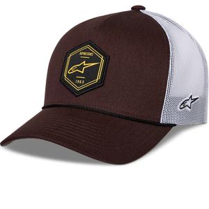 Gorra trucker Alpinestars Hexeon marrón-blanco