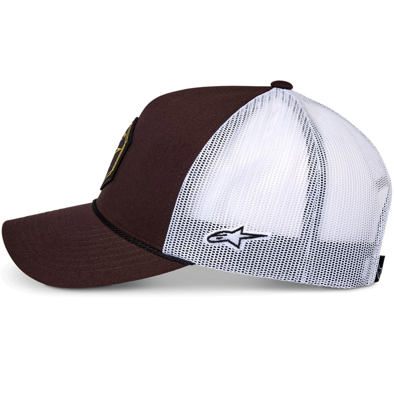 Gorra trucker Alpinestars Hexeon marrón-blanco