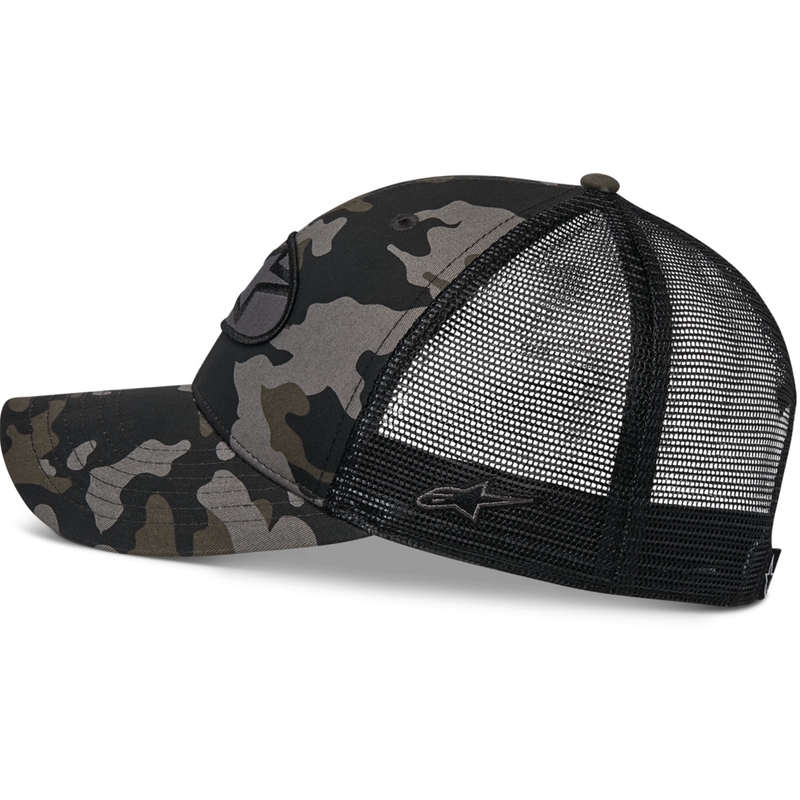 Gorra trucker Alpinestars Oblique Camo negra-camuflaje-negra