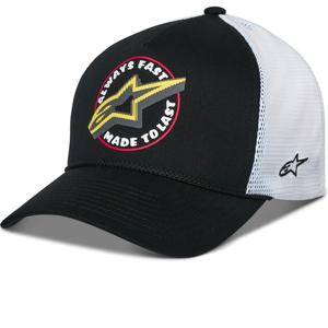 Gorra Alpinestars Aorbit Trucker negra y blanca