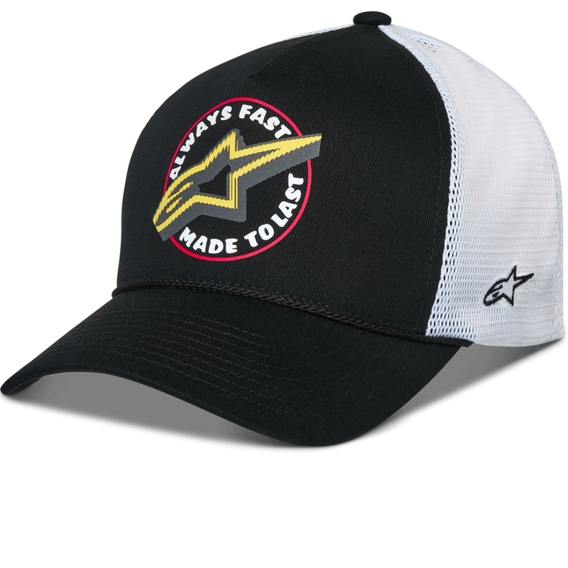Gorra Alpinestars Aorbit Trucker negra y blanca