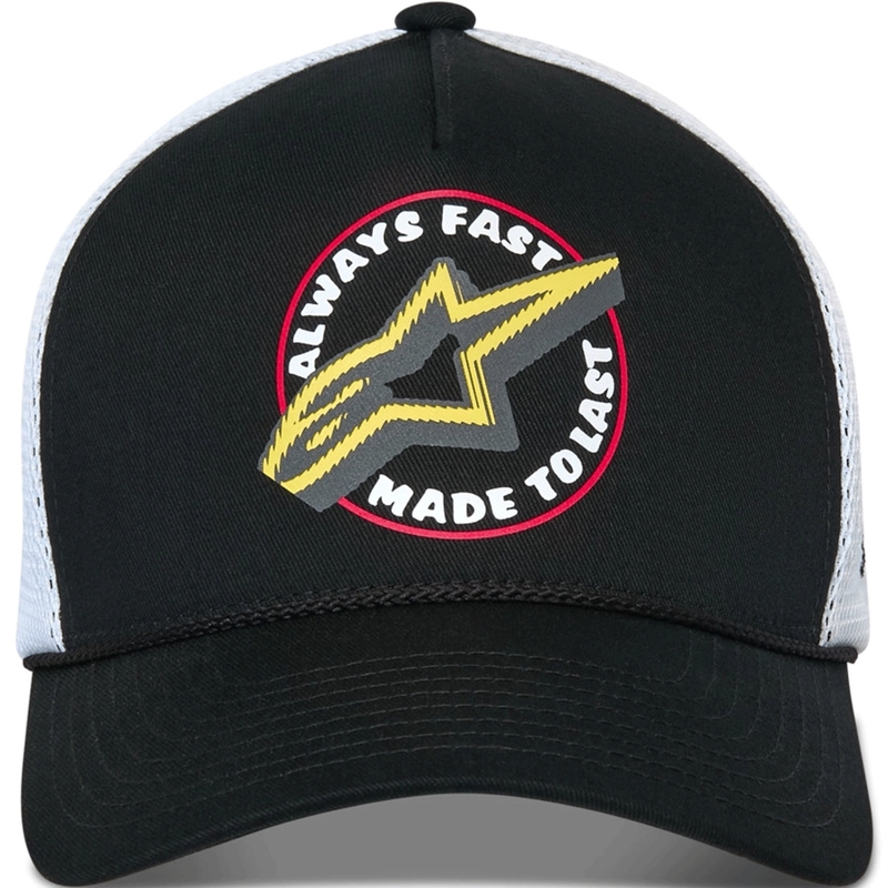 Gorra Alpinestars Aorbit Trucker negra y blanca
