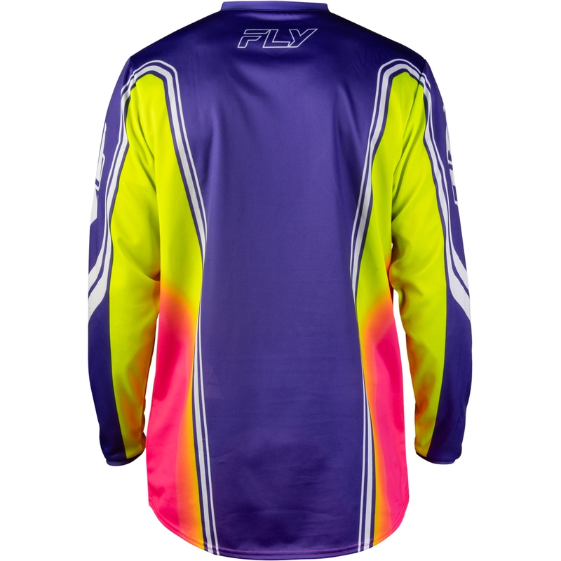Camiseta de motocross FLY Racing F-16 Raze morado-rojo-amarillo