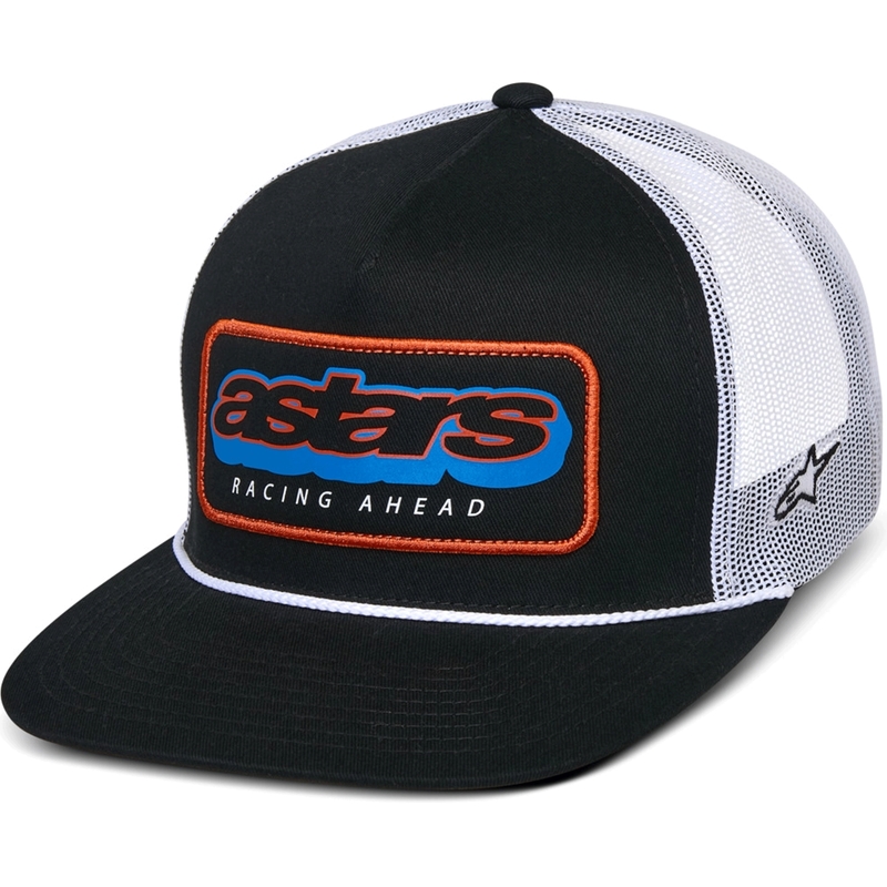 Gorra trucker Alpinestars Phosphor negra y blanca