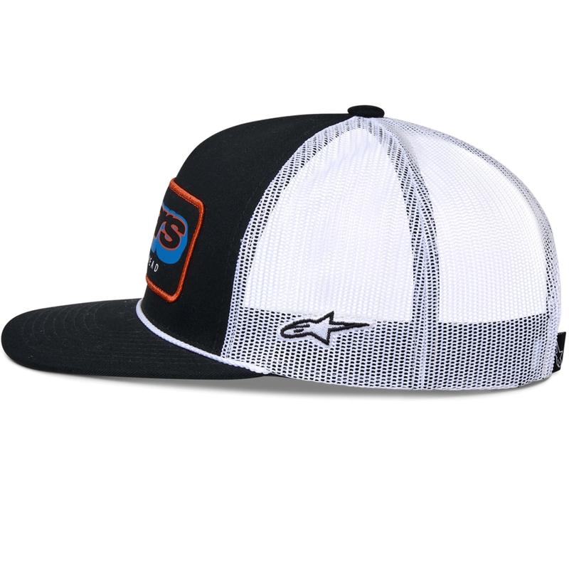 Gorra trucker Alpinestars Phosphor negra y blanca