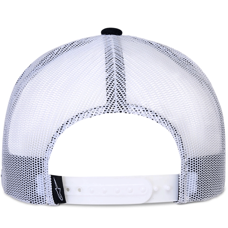 Gorra trucker Alpinestars Phosphor negra y blanca