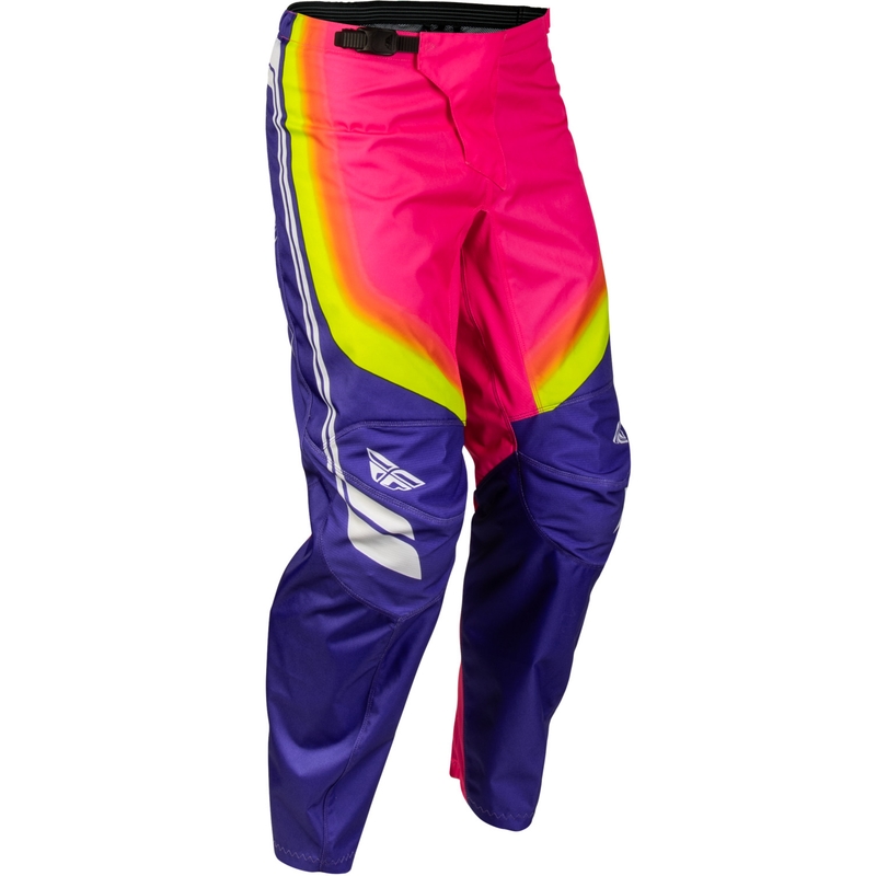 Pantalones de motocross FLY Racing F-16 Raze morado-rojo-amarillo