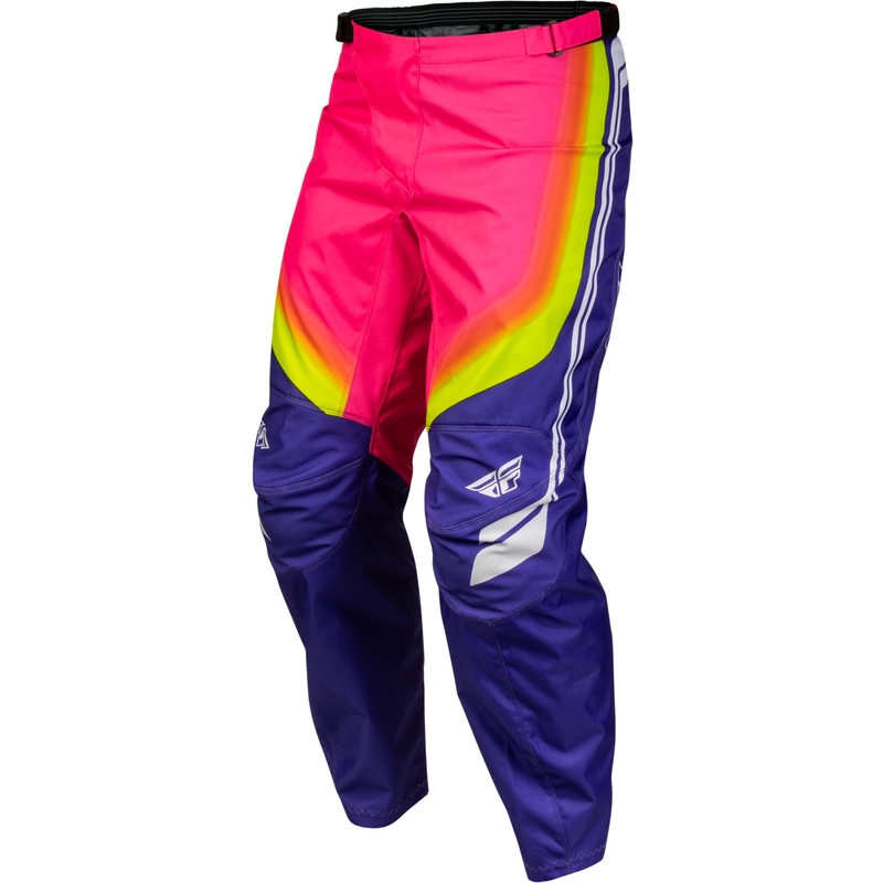 Pantalones de motocross FLY Racing F-16 Raze morado-rojo-amarillo