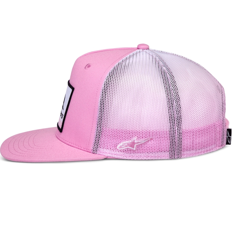 Gorra trucker Alpinestars Cali Gradient rosa-blanco