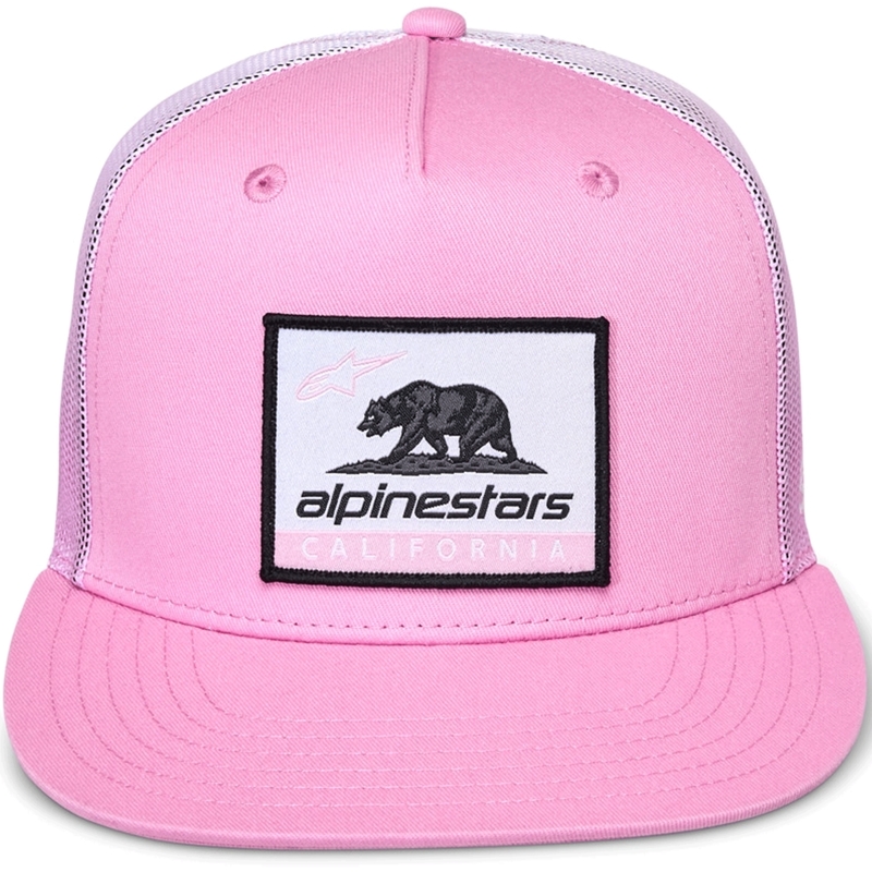 Gorra trucker Alpinestars Cali Gradient rosa-blanco